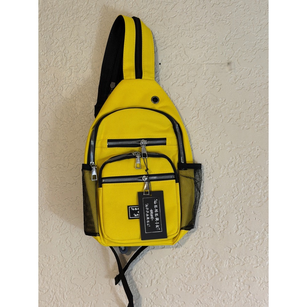 Generik Sling Bag Unisex O/S Yellow Crossbody Techwearβ NEW